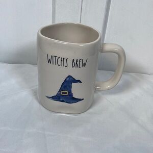 Rae Dunn Witch's Brew Mug - Cream and Blue